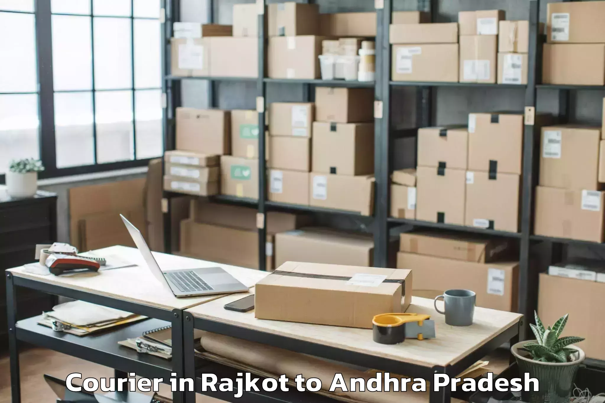 Professional Rajkot to Abhilashi University Guntur Courier